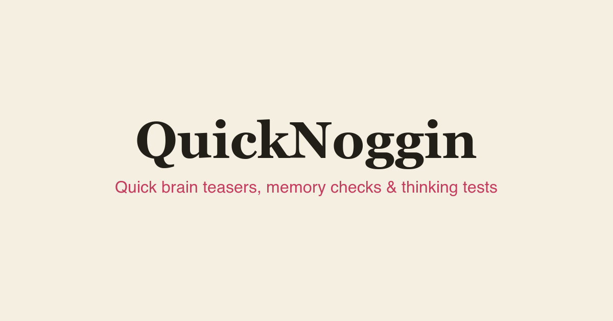 How Much Can You Remember? Take the 10-Question Challenge | QuickNoggin
